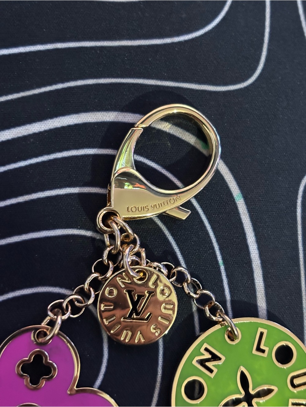 Louis Vuitton Looping Key Holder and Bag Charm - Picture 2 of 2